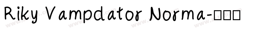Riky Vampdator Norma字体转换